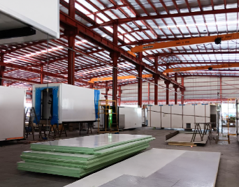 container with freezer