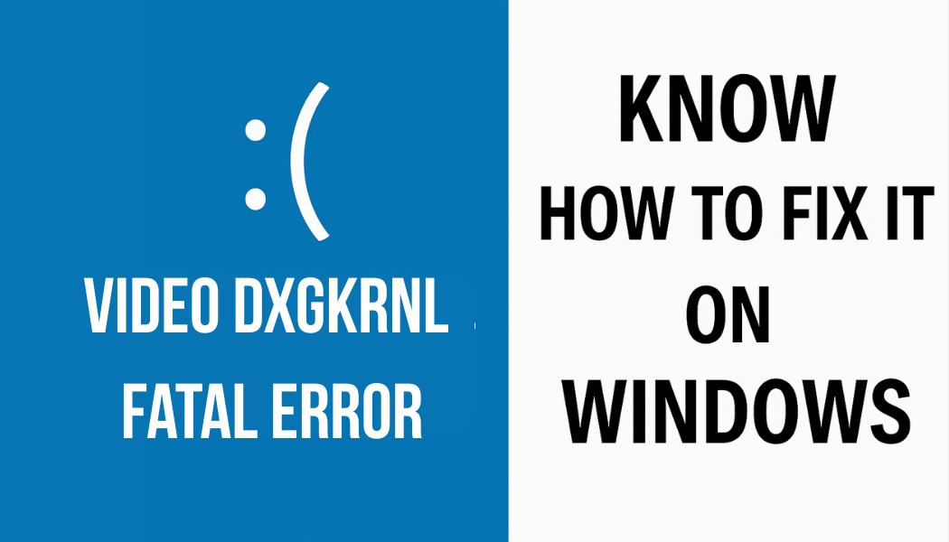 Video DXGKRNL Fatal Error