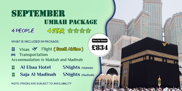 September umrah packages 2025