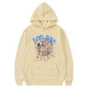 Sp5der 555555 Angel Number Hoodie – Khaki