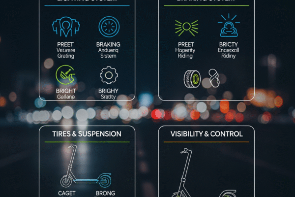 What safety features make the Segway P100 suitable for night rides? segway electric scooter discount code